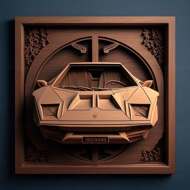 3D модель Lamborghini Countach LPI 800 4 (STL)